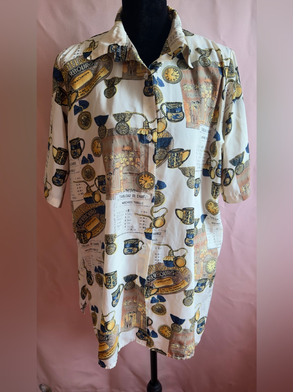 Vintage Short-Sleeve Button Down Shirt